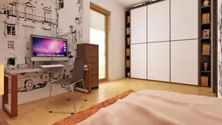 gotowy projekt domu Z1 D bl – aranżacja wnętrz, Projekt w technologii drewnianej, bez lukarny