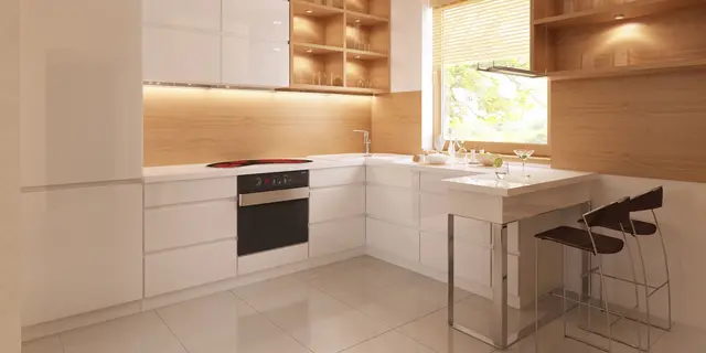 gotowy projekt domu Z1 D bl – aranżacja wnętrz, Tani w budowie drewniany dom parterowy o klasycznym układzie i prostej bryle