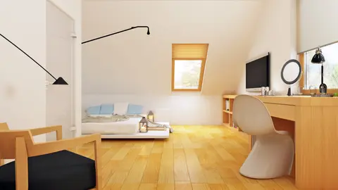 gotowy projekt domu Z34 – aranżacja wnętrz, Projekt domu na małą działkę, tani w budowie, ekonomiczny w użytkowaniu.