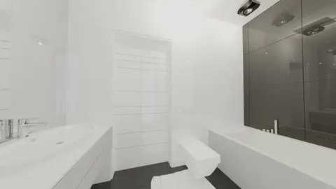 gotowy projekt domu Zx168 – aranżacja wnętrz, Nowoczesny dom parterowy z płaskim dachem, 4 sypialnie, przeszklenia i tarasy.