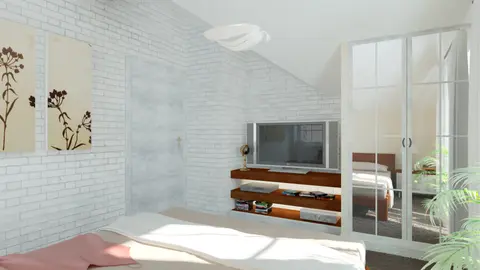 gotowy projekt domu Z3 D – aranżacja wnętrz, Projekt w technologii szkieletu drewnianego