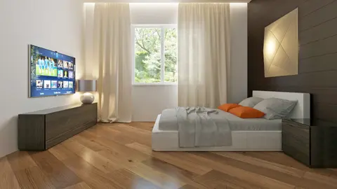 home project Z35 – interior arrangement, Projekt domu parterowego z przestronnym salonem i garażem dwustanowiskowym.