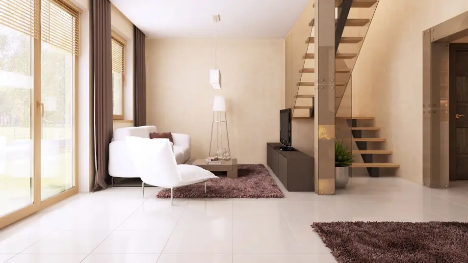 gotowy projekt domu Z4 D (bbl) – aranżacja wnętrz, Projekt w technologii drewnianej bez lukarn i balkonu