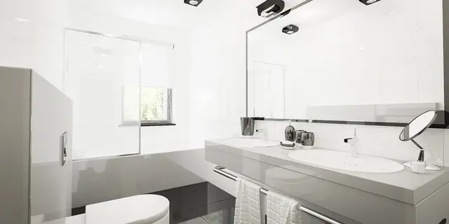 gotowy projekt domu Z423 – aranżacja wnętrz, Parterowy dom z garażem 2-stanowiskowym i 3 sypialniami.