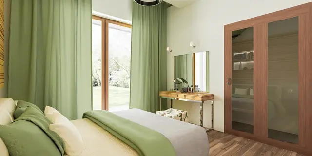 gotowy projekt domu Z426 – aranżacja wnętrz, Dom piętrowy z dachem wielospadowym, garaż na 2 auta, duży salon