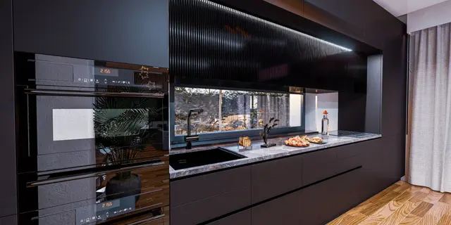 gotowy projekt domu Z496 – aranżacja wnętrz, Dom z poddaszem użytkowym, garażem oraz dużym tarasem na piętrze.