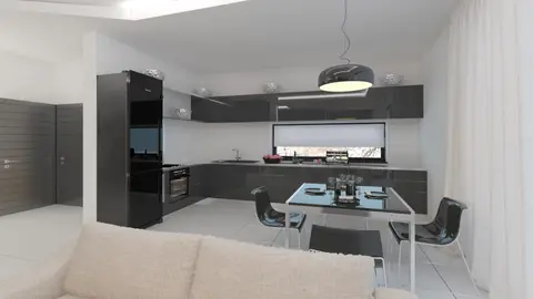 gotowy projekt domu Zx31 – aranżacja wnętrz, Nowoczesny, piętrowy dom z płaskim dachem i garażem 2-stanowiskowym.
