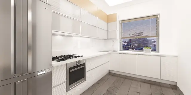 gotowy projekt domu Z429 – aranżacja wnętrz, Dom parterowy z garażem 1-stanowiskowym, dachem kopertowym i dwoma sypialniami.