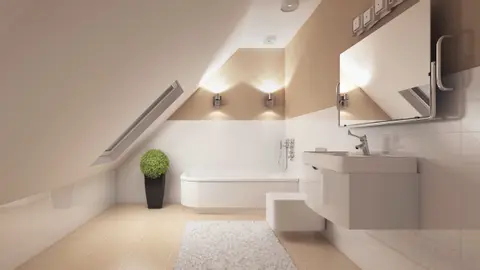 home project Z39 – interior arrangement, Mały, przytulny dom z poddaszem, werandą od frontu, przekryty dachem dwuspadowym