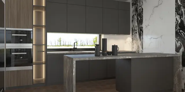 gotowy projekt domu Z522 – aranżacja wnętrz, Parterowy dom z garażem 2 stanowiskowym, 3 sypialniami i dachem 2-spadowym.