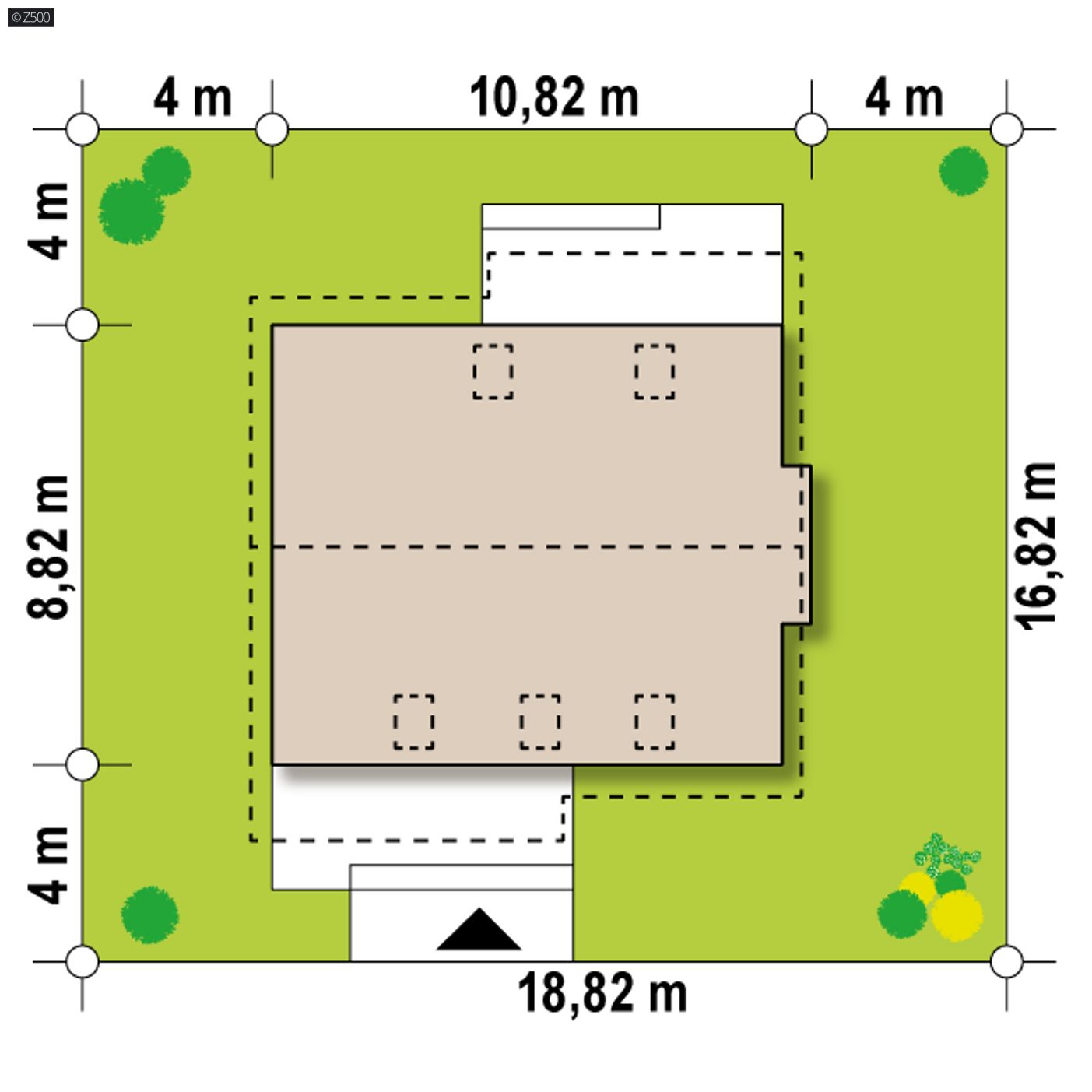 Gotowy projekt domu  - Wygodny dom z dużą kotłownią na paliwo stałe, pralnią oraz pokojem na parterze.