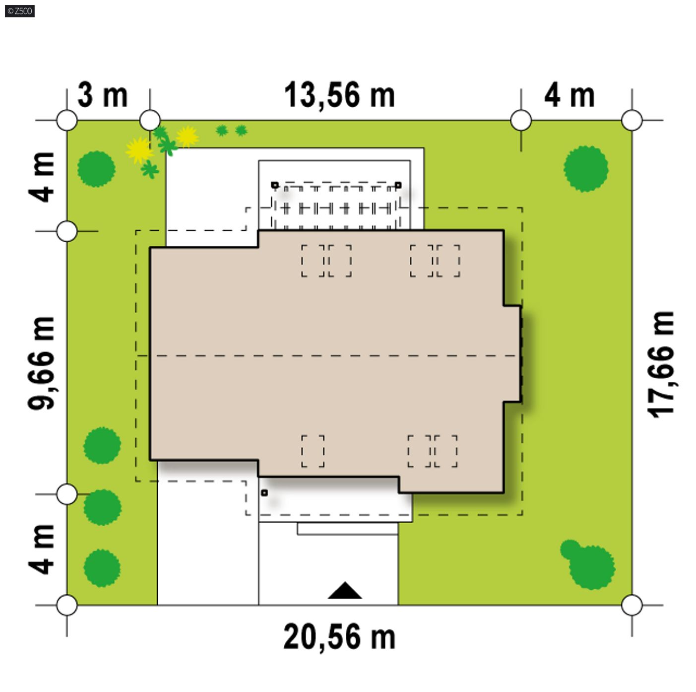 Gotowy projekt domu  - Przytulny i komfortowy projekt domu z poddaszem, garażem i wykuszem.