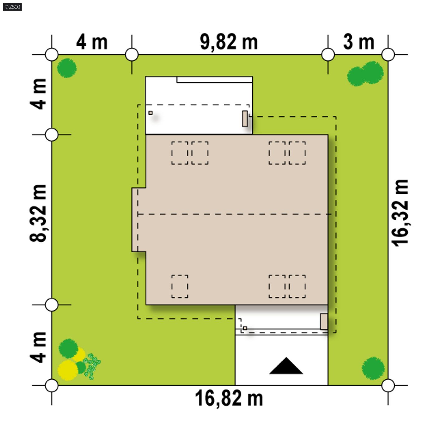 Gotowy projekt domu  - Funkcjonalny i tani w budowie dom z poddaszem,  także na małą działkę.