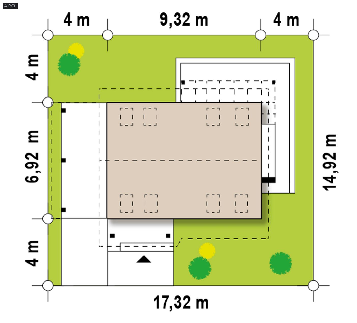 Gotowy projekt domu  - Tani w realizacji, ekonomiczny w utrzymaniu, wygodny dom z gabinetem na parterze