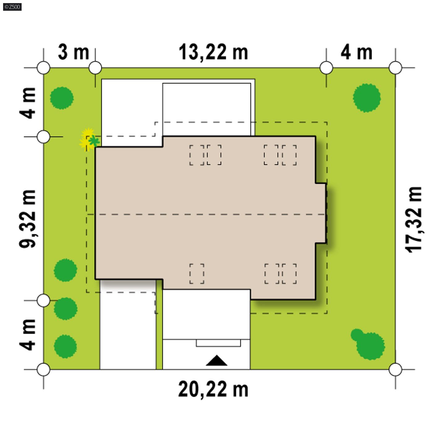 Gotowy projekt domu  - Komfortowy projekt domu z poddaszem, garażem i wykuszem w tech. drewnianej