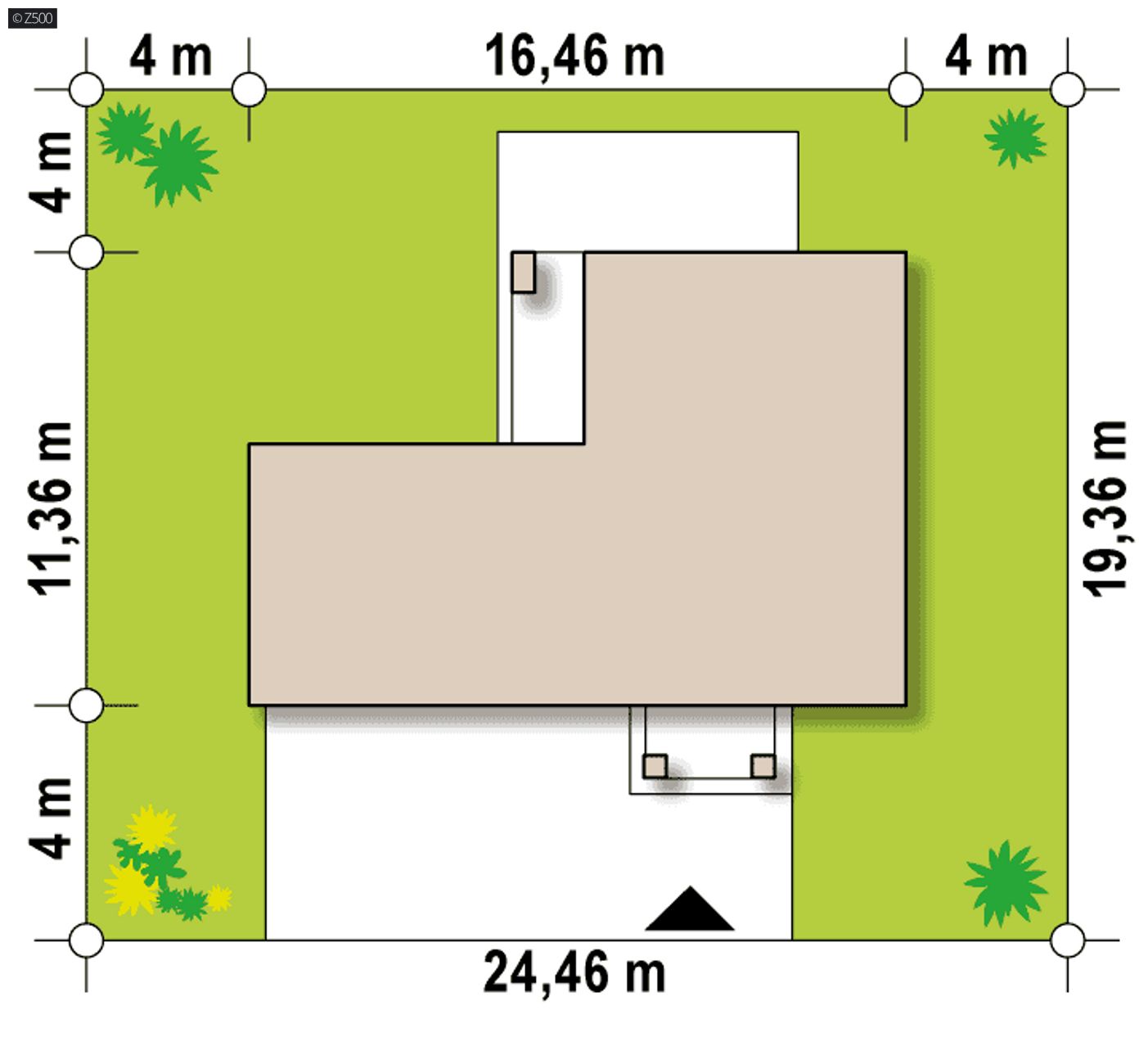Home project  - Dom jednorodzinny, piętrowy z garażem dwustanowiskowym.