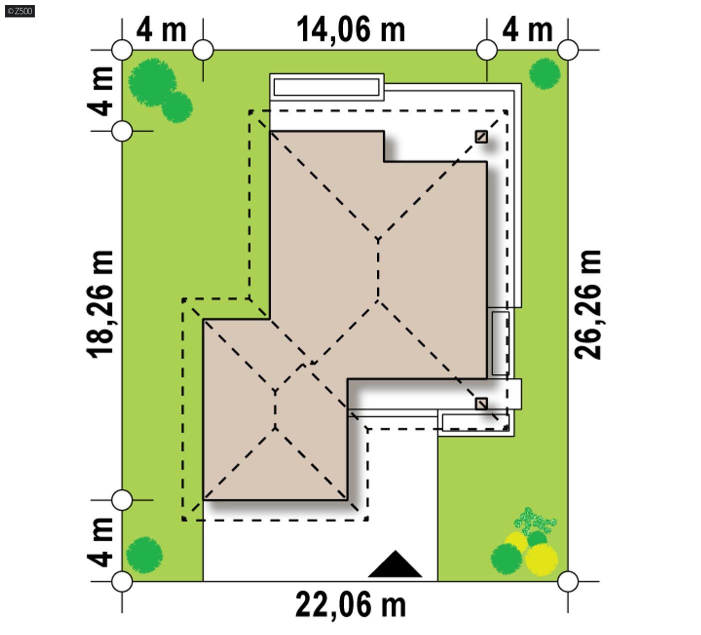 Home project  - Dom jednorodzinny z garażem dwustanowiskowym