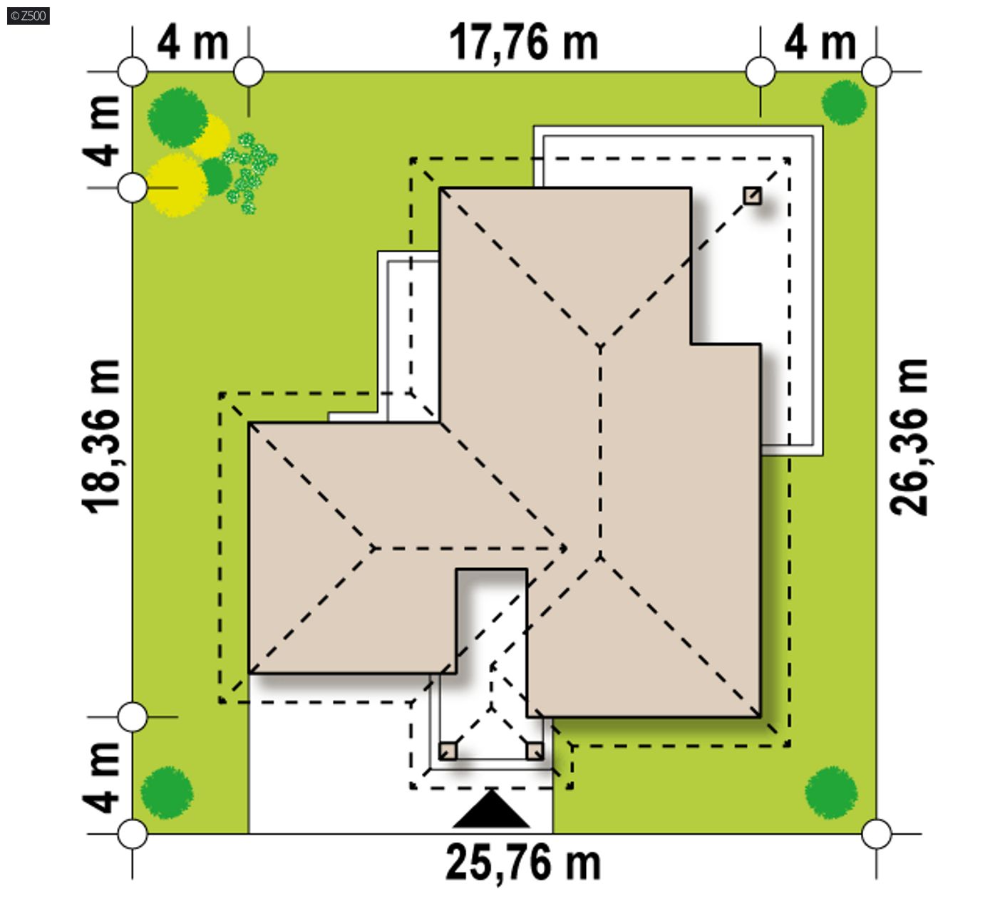 Home project  - Wariant projektu ze zmienionym układem funkcjonalnym.