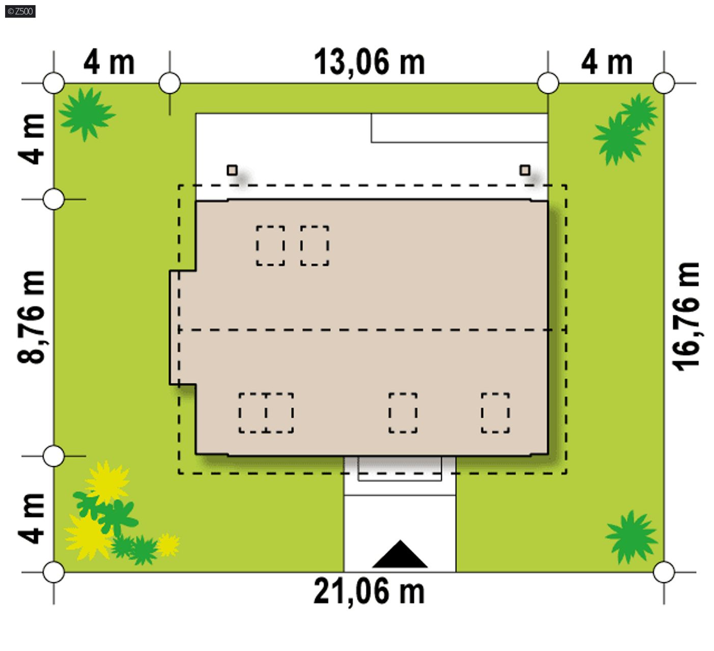 Home project  - dom z poddaszem użytkowym oraz dachem dwuspadowym w nowszej odsłonie. 