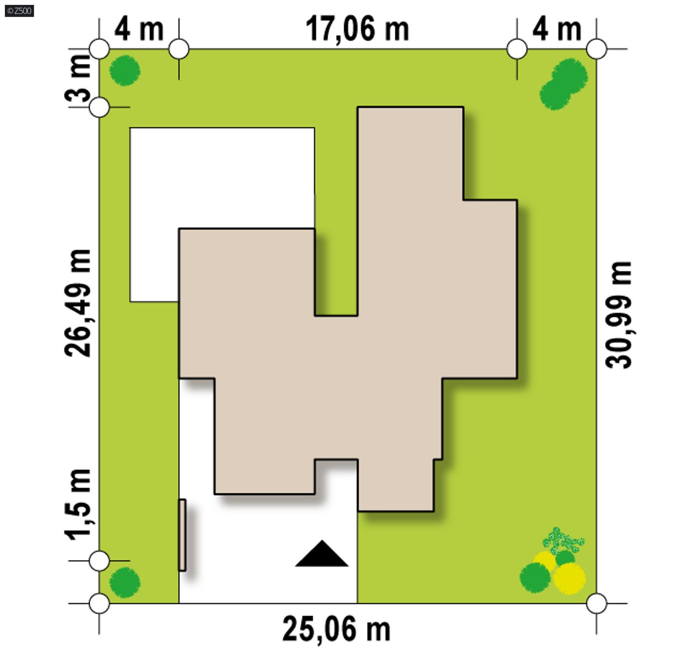 Home project  - Nowoczesny parterowy dom z wiatą garażową w wyjątkowym designie 