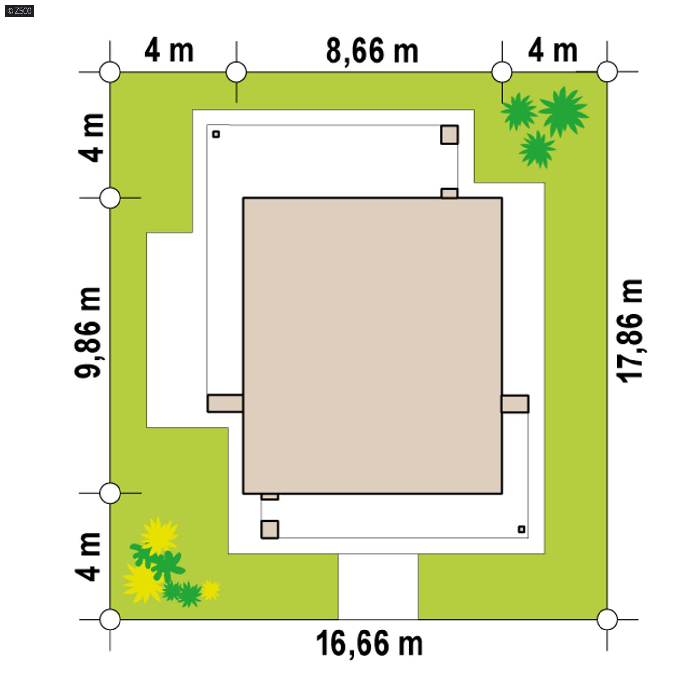 Home project  - Prosty, piętrowy dom z płaskim dachem oraz pełnym piętrem o powierzchni 120m2.