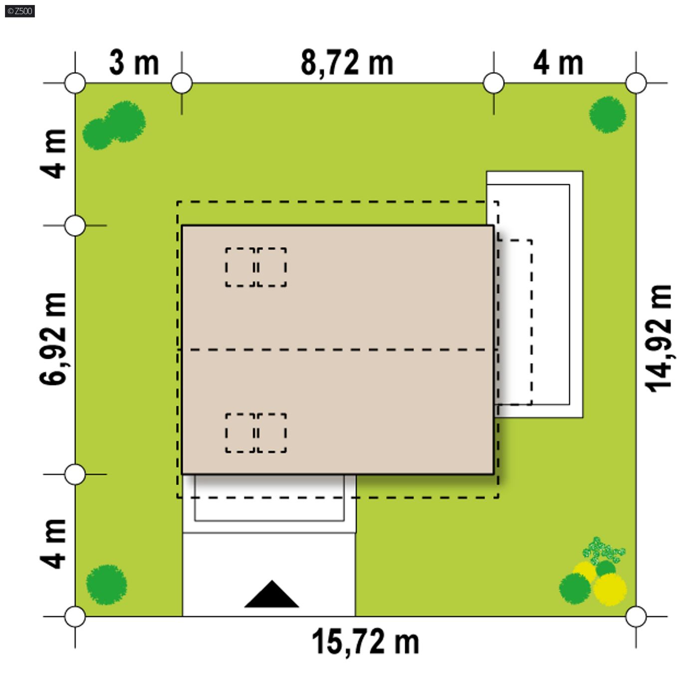 Gotowy projekt domu  - Mały dom z poddaszem, funkcjonalny i ekonomiczny w budowie i utrzymaniu.