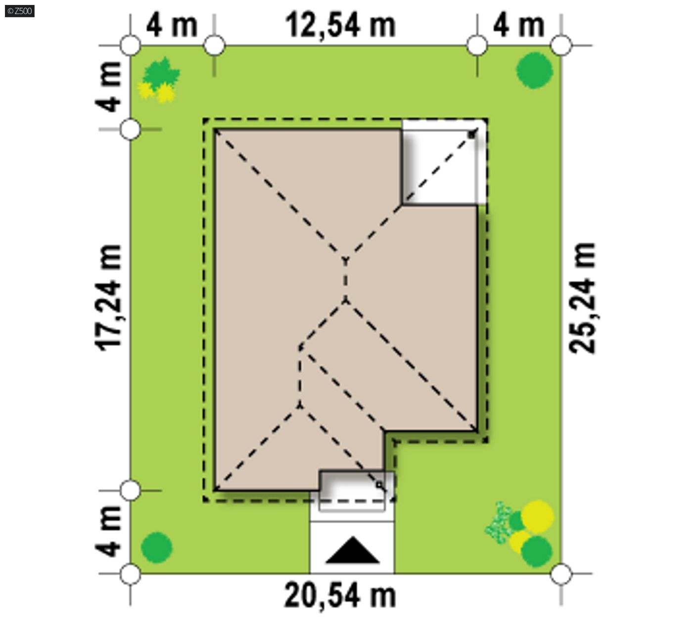 Home project  - Wygodny dom parterowy z dużym salonem, czterema sypialniami i opcją poddasza.