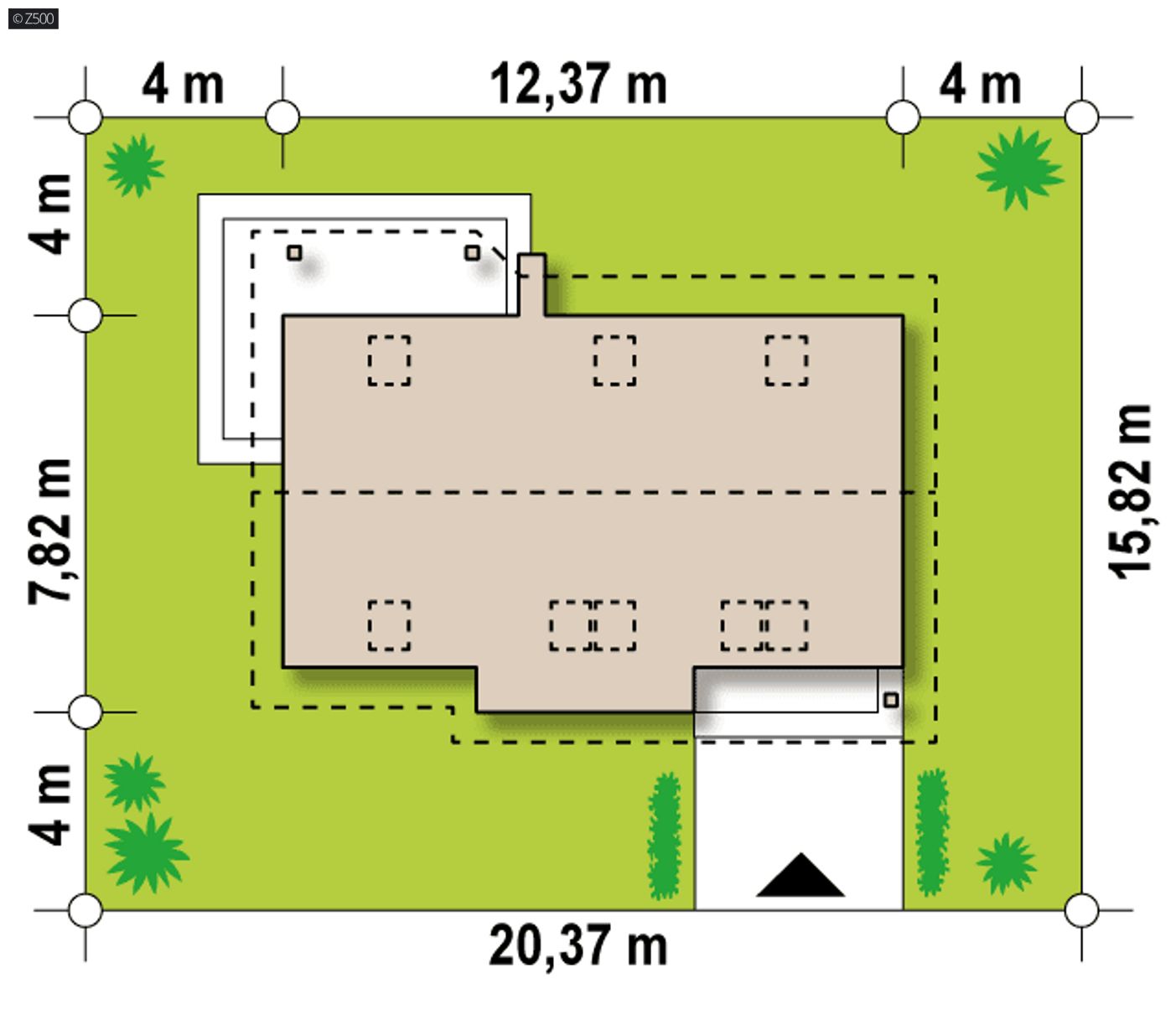 Home project  - Prosty, ekonomiczny dom z poddaszem i funkcjonalnym wnętrzem, dach dwuspadowy.