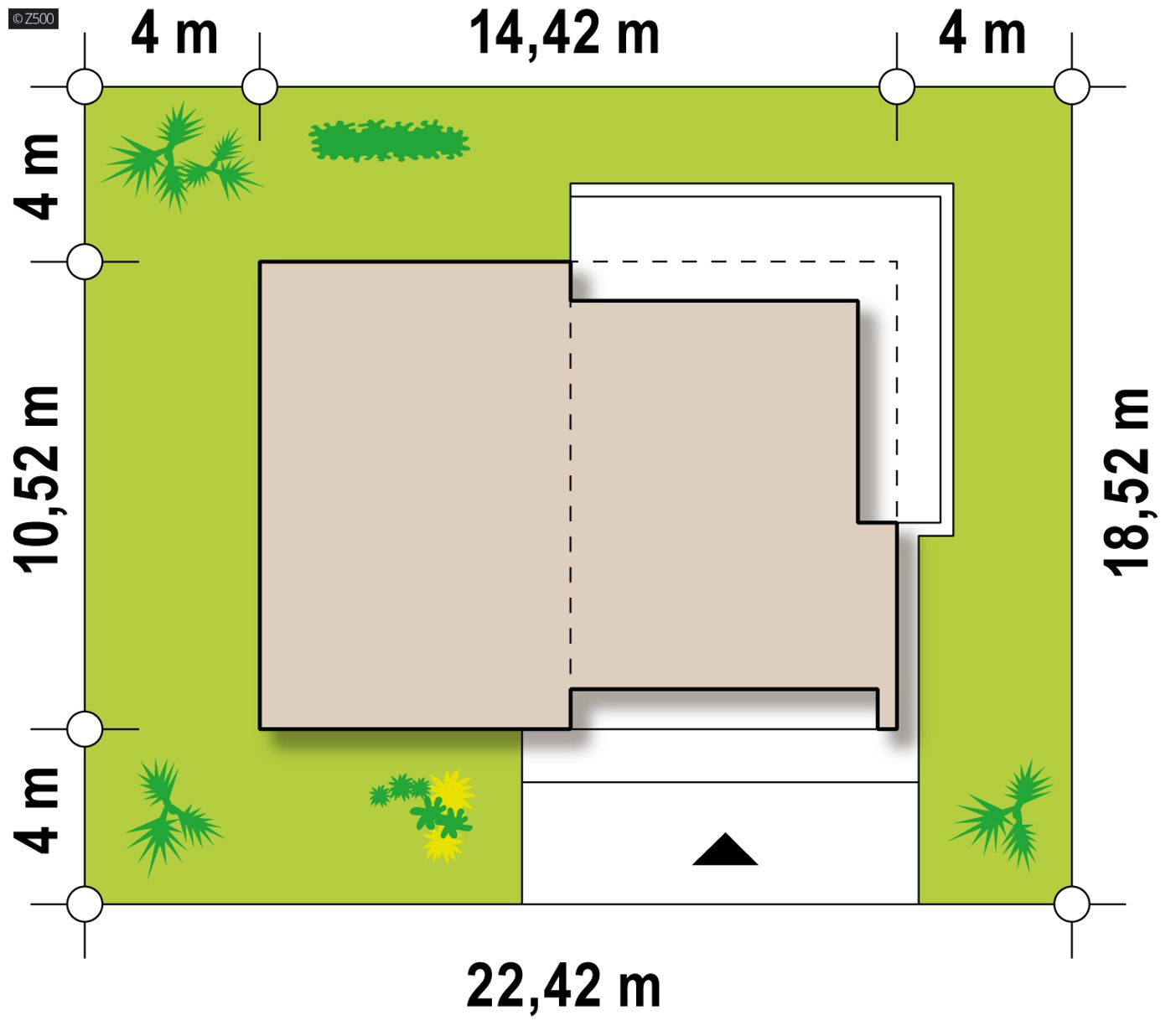 Home project  - Nowoczesny dom z płaskim dachem, funkcjonalne wnętrze z dużym, jasnym salonem.