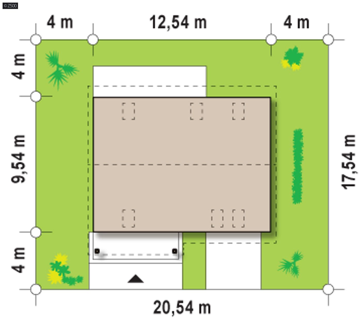 Home project  - Funkcjonalny projekt domu  z dachem dwuspadowym, tani w budowie i eksploatacji.