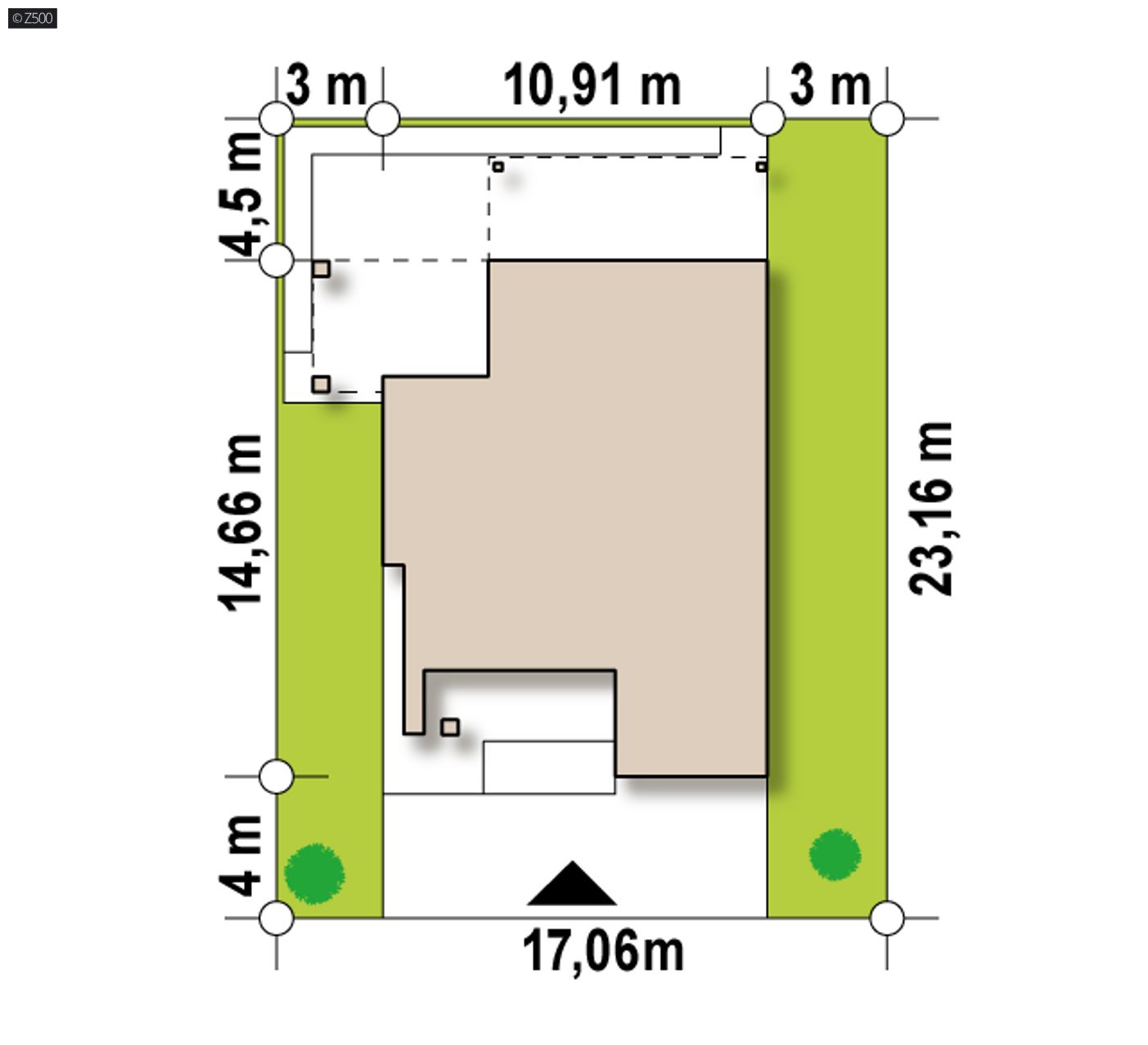 Home project  - Nowoczesny segment bliźniaka z garażem, gabinetem w parterze oraz 3 sypialniami.