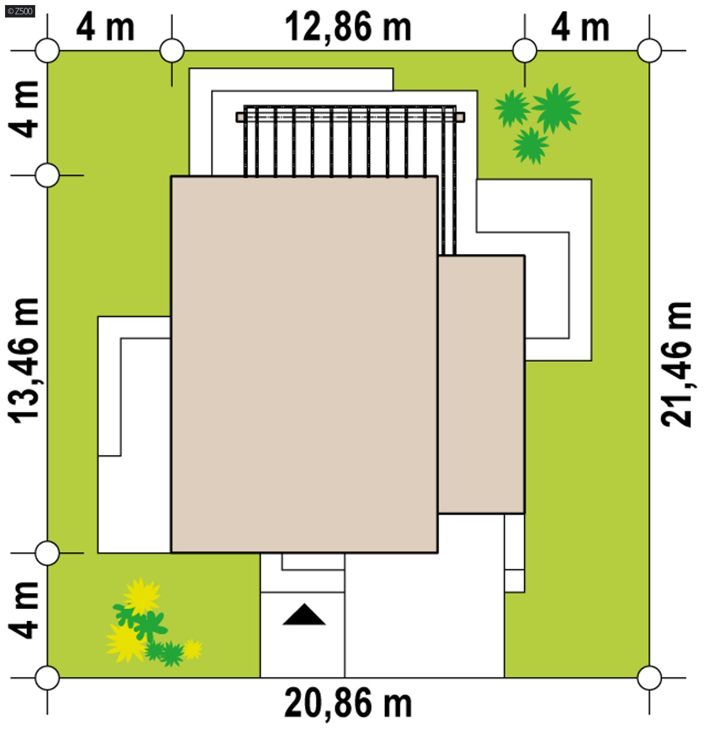 Home project  - Prosty, nowoczesny dom o powierzchni ok 170 m2 z 5 pokojami oraz salonem.