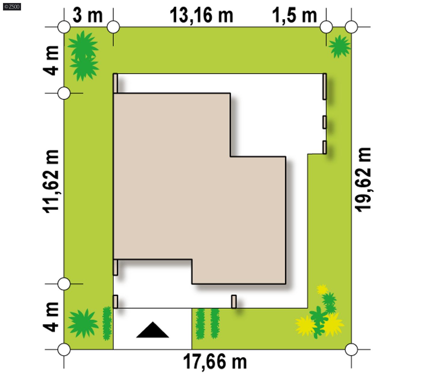 Home project  - Nowoczesny parterowy dom o powierzchni użytkowej. 80+m2