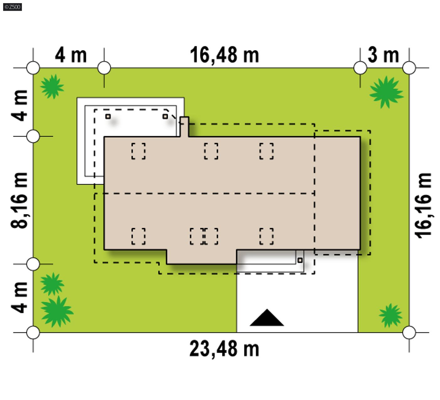Gotowy projekt domu  - Wersja projektu w standardzie NF40