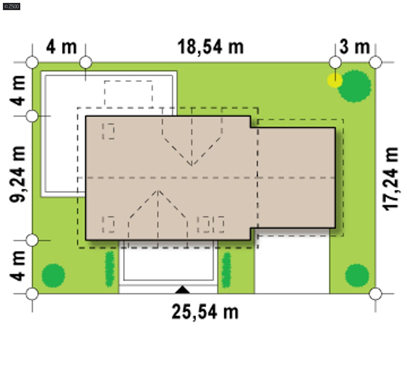 Home project  - Optymalny dom z poddaszem, gabinetem do pracy, lukarnami i garażem na 2 auta.