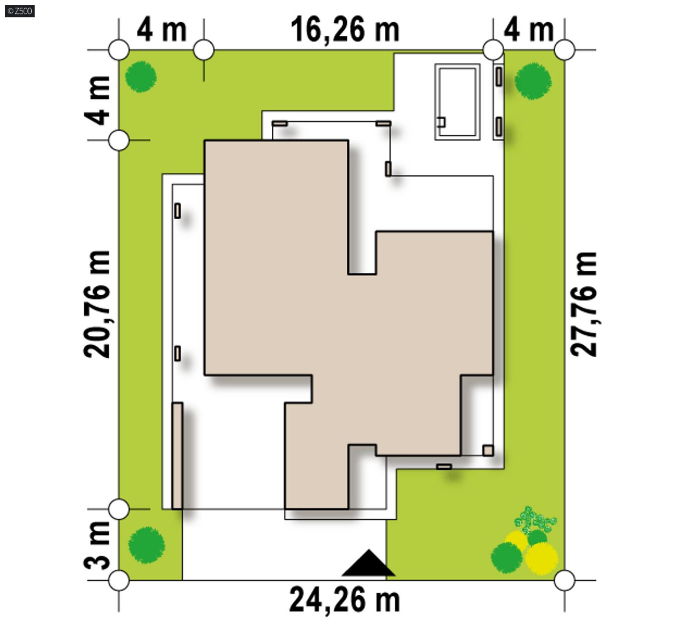 Gotowy projekt domu  - Wersja projektu w standardzie NF40