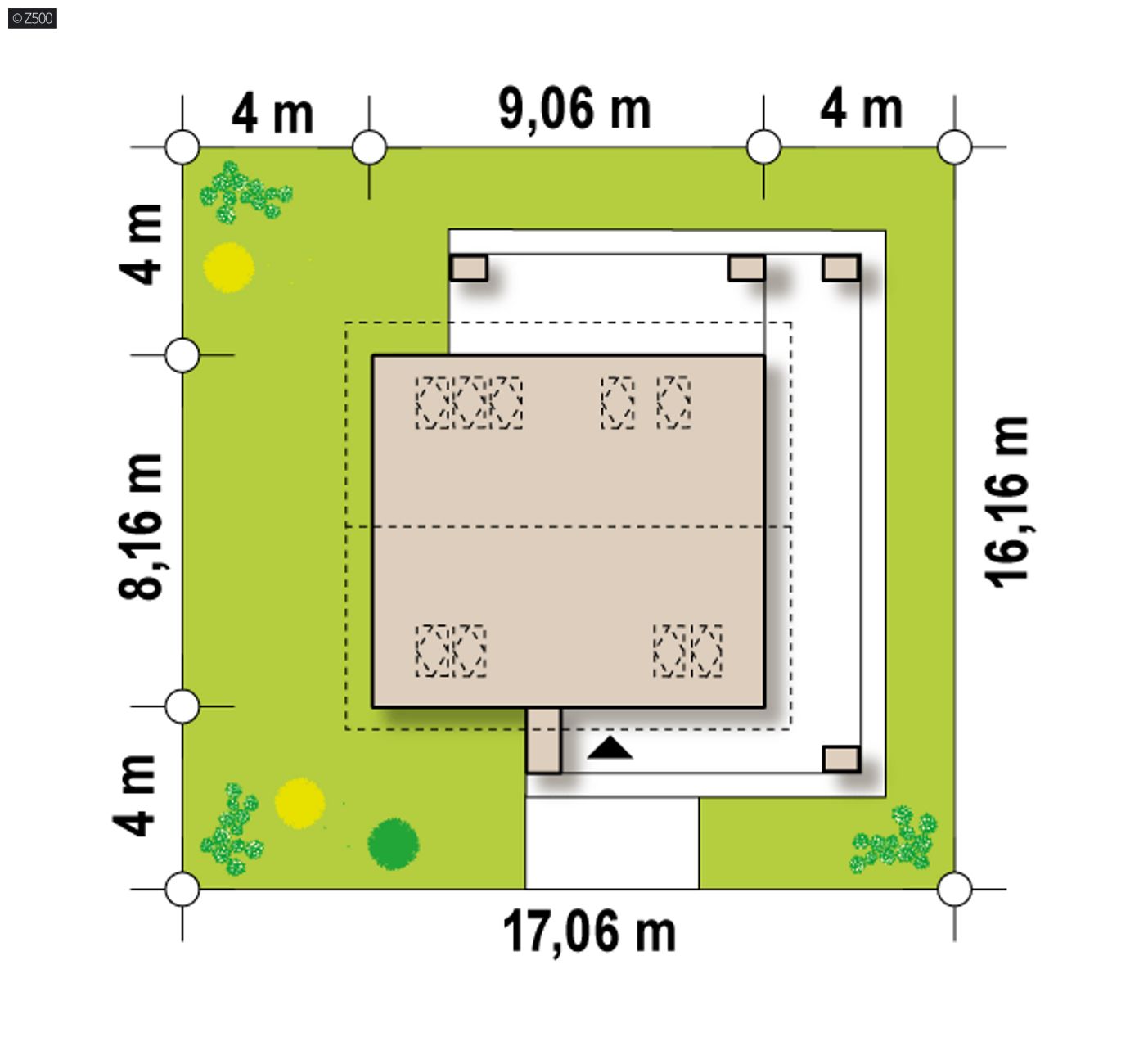 Gotowy projekt domu  - Dom z poddaszem użytkowym z dodatkowym pokojem na parterze.