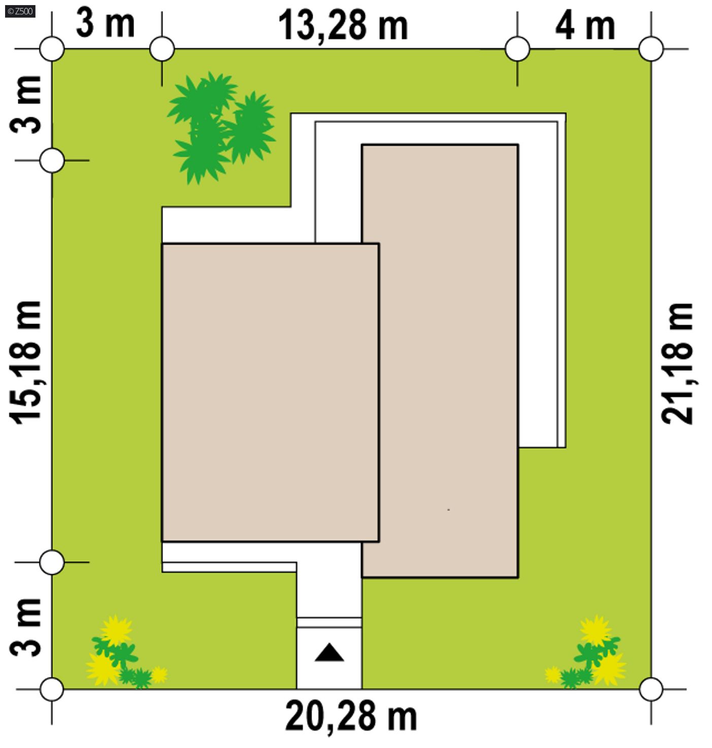 Home project  - A modern house with a spacious living room and large glazing