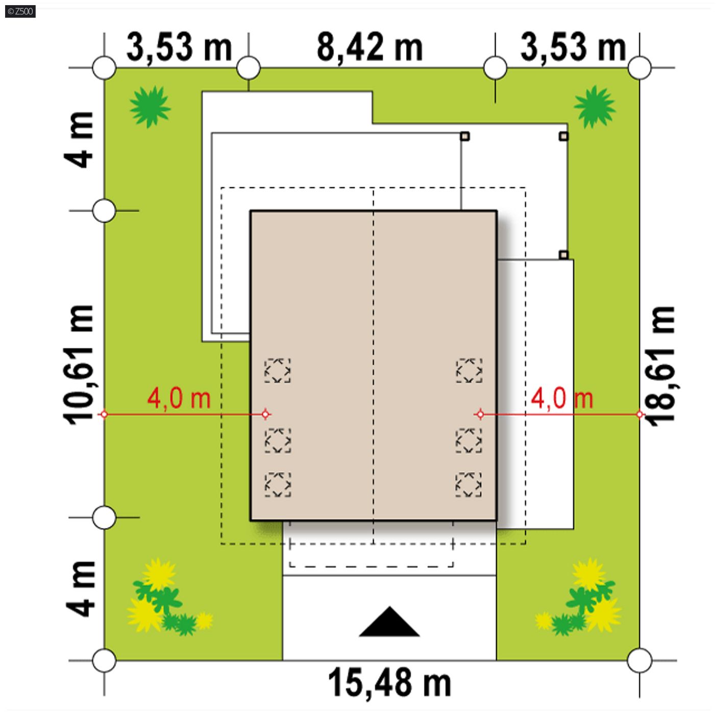 Gotowy projekt domu  - Mały dom, duże możliwości...
Dom z 3 sypialniami i salonem z antresolą