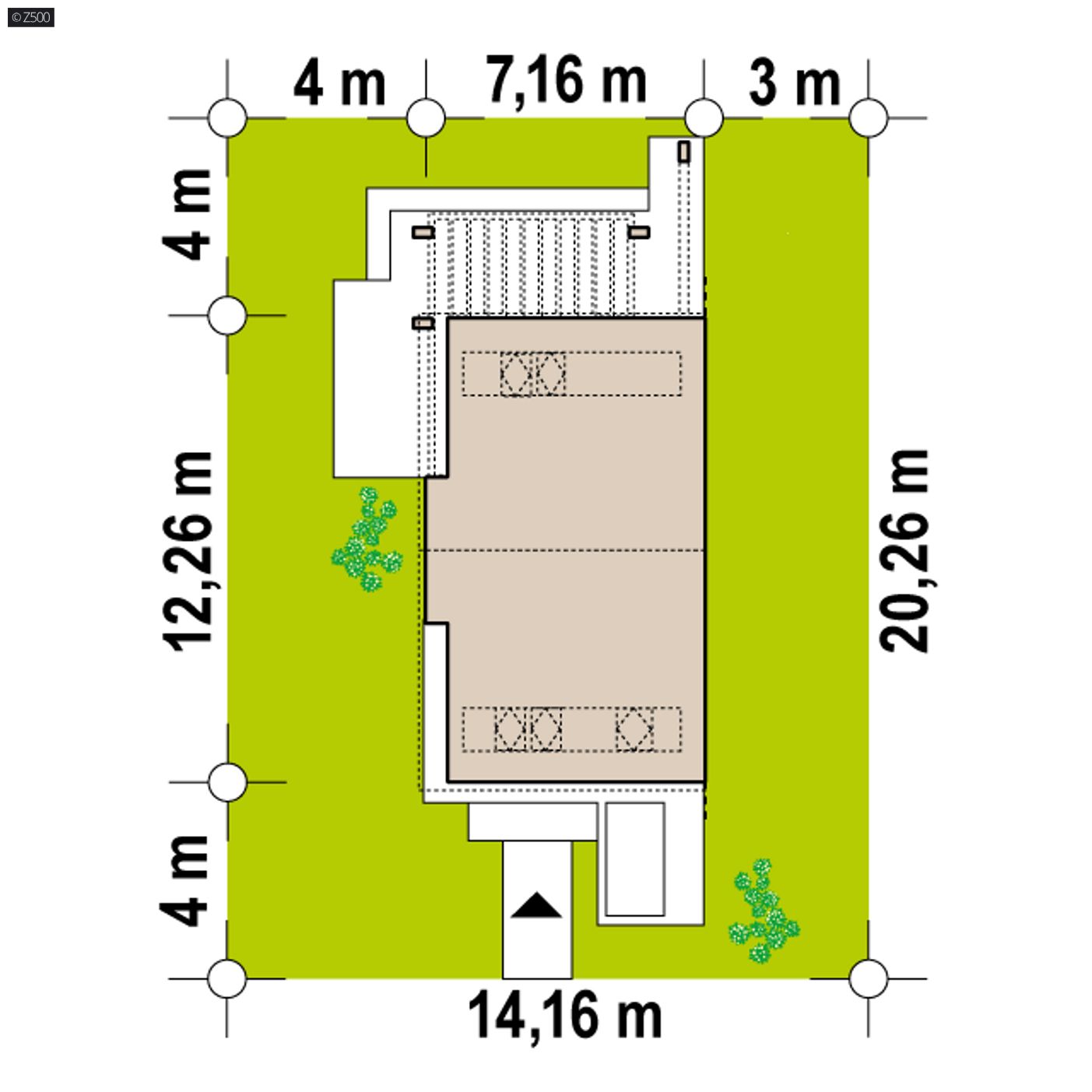 Home project  - Tradycyjny bliźniak o powierzchni 108m2 z gabinetem na parterze i 3 sypialniami.
