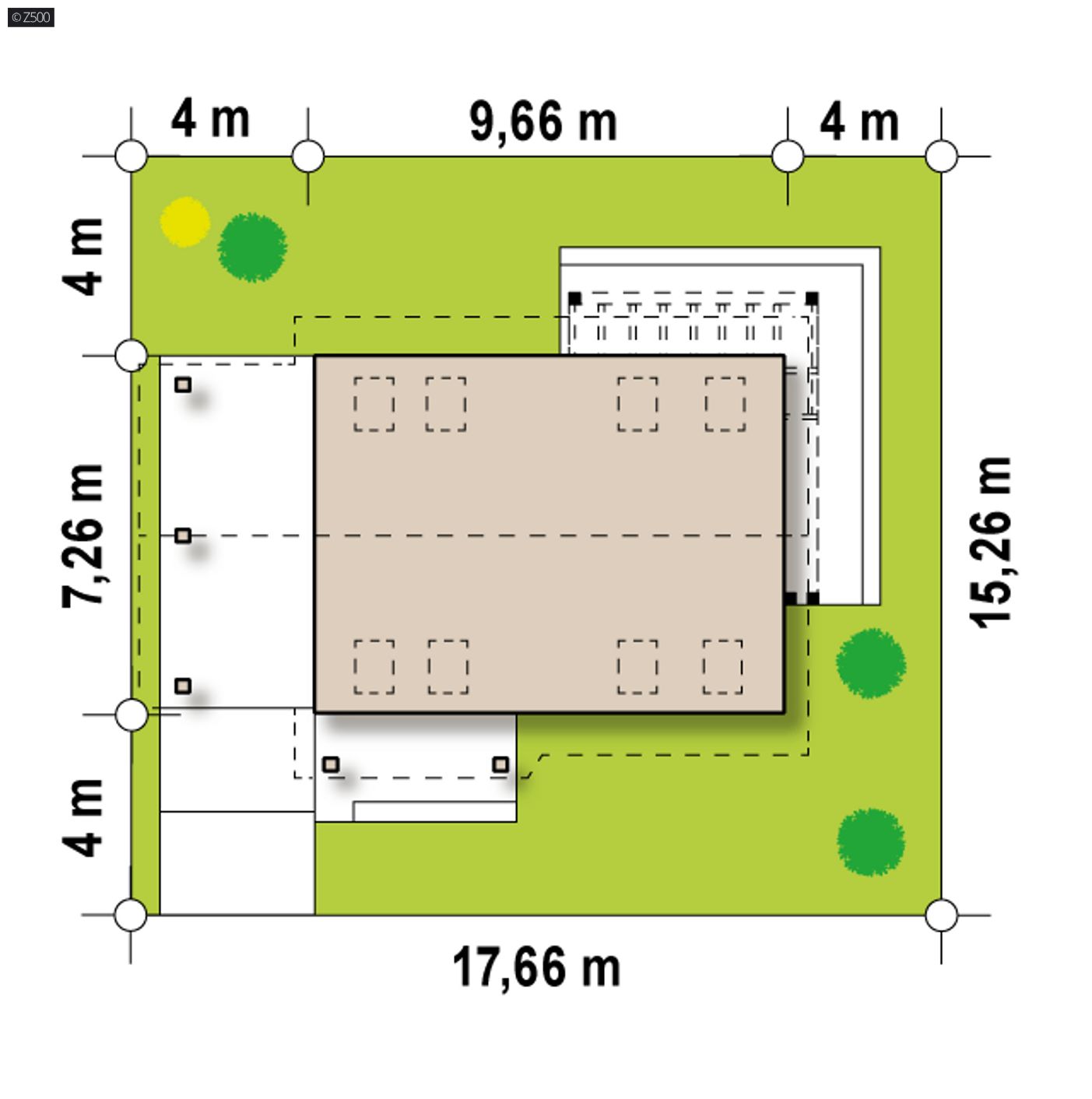 Gotowy projekt domu  - Tani w realizacji, ekonomiczny w utrzymaniu, wygodny dom z gabinetem na parterze