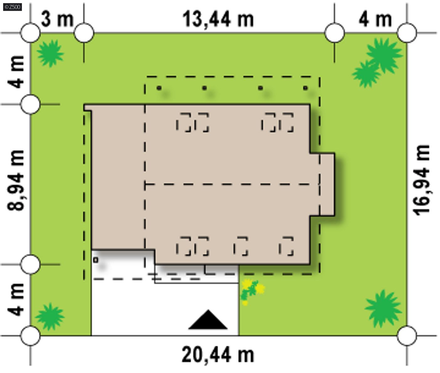 Gotowy projekt domu  - Wygodny dom z poddaszem(do 140m2), funkcjonalny, ekonomiczny w budowie i utrzymaniu