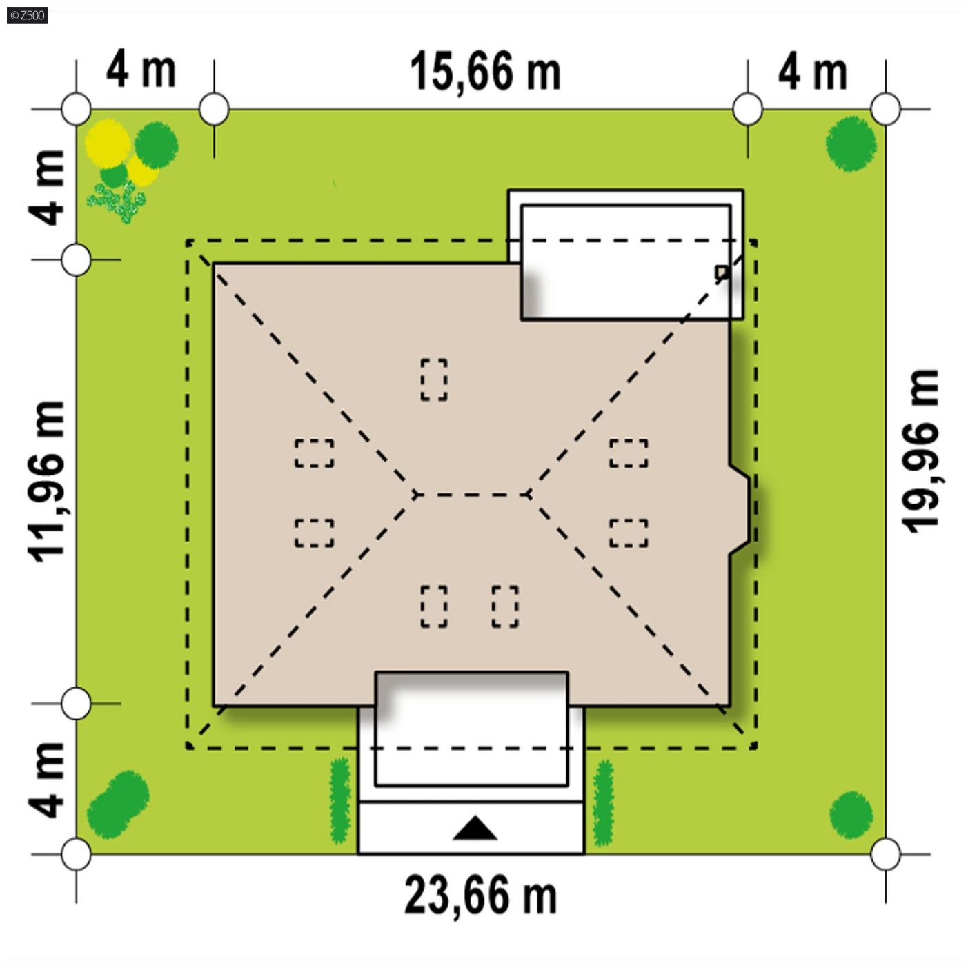 Mājas projekts  - Vienstāva dzīvojamās mājas projekts - Z10 STU