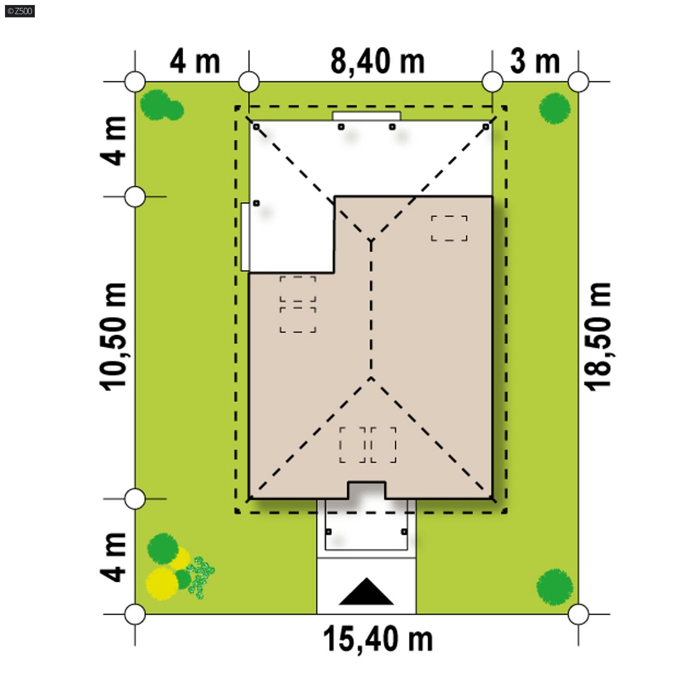 Mājas projekts  - Koka mājas projekts - Z16 D 35