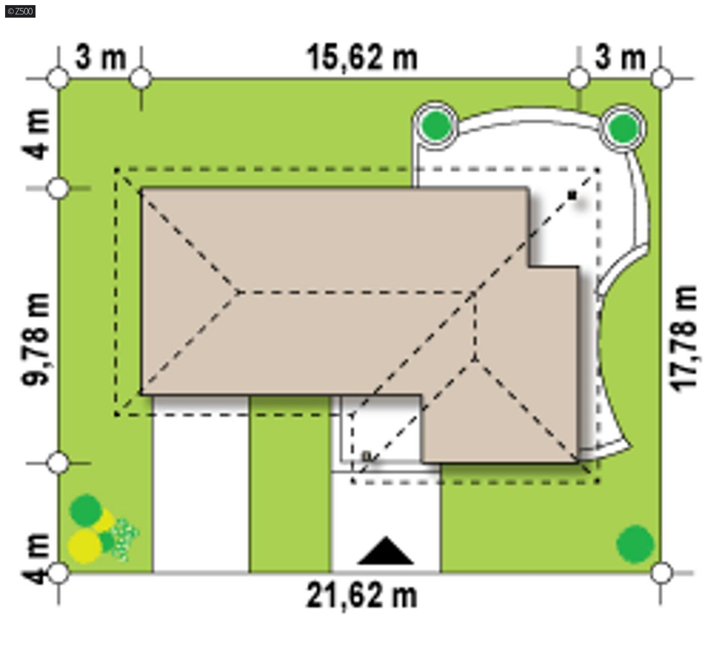 Mājas projekts  - Vienstāva mājas projekts - Z15 v2 GL