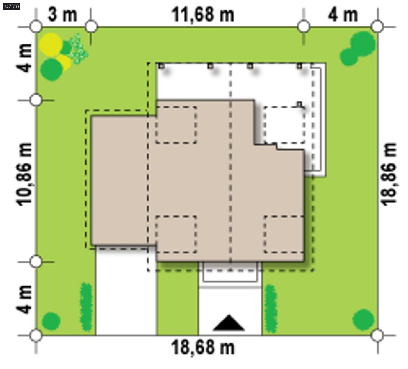 Mājas projekts  - Divstāvu koka mājas projekts - Z30 L GL