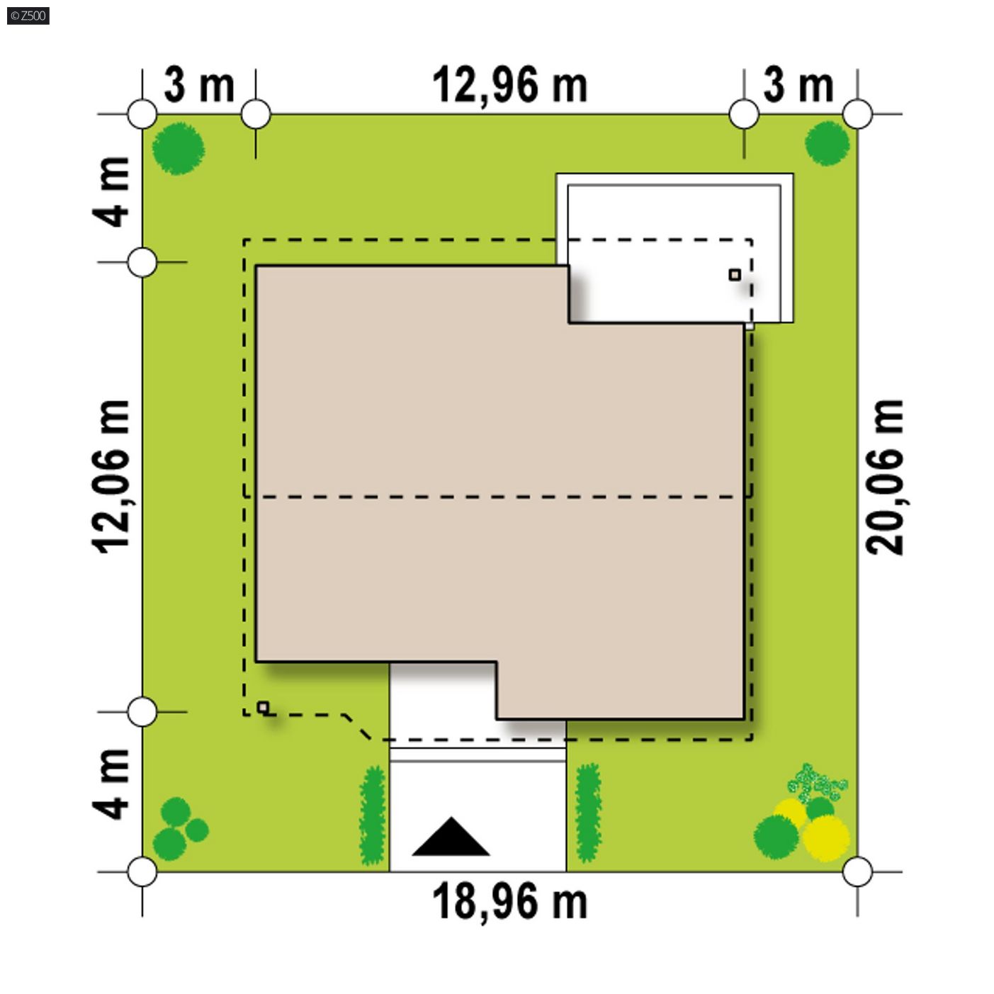 Mājas projekts  - Nelielas vienstāva mājas projekts - Z41