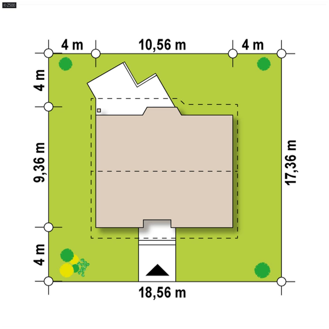 Mājas projekts  - Koka mājas projekts ar mansardu - Z40 os