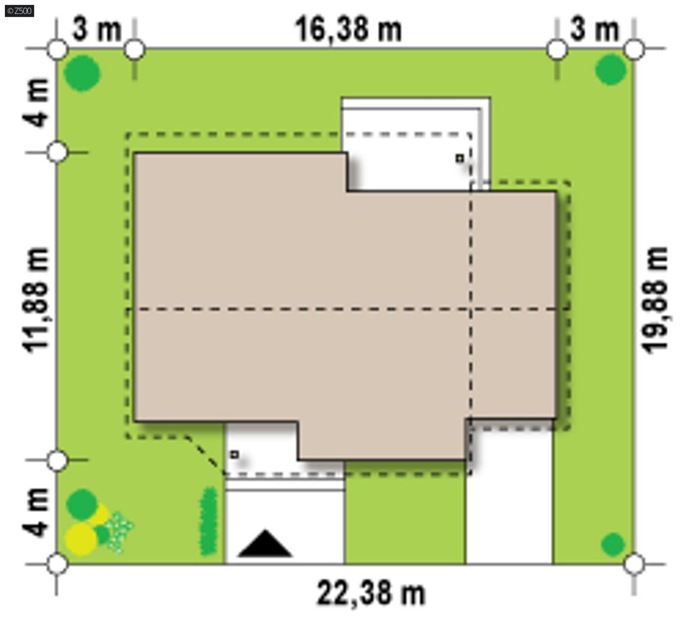 Mājas projekts  - Nelielas vienstāva mājas projekts - Z41 GP