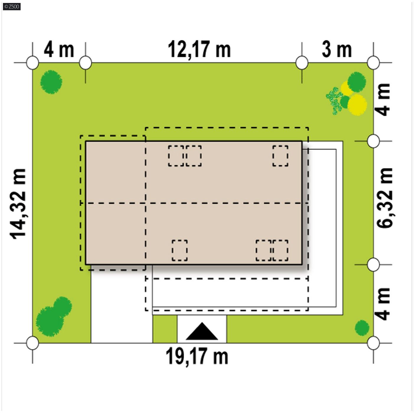 Mājas projekts  - Koka mājas projekts ar mansardu - Z39 D GL